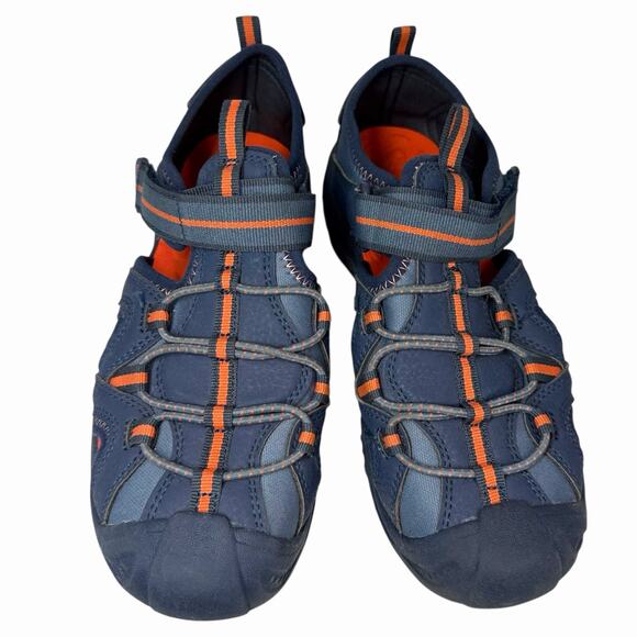 Merrell Water Sandals Hydro 2 Kids Sz 2 M Navy Closed Toe Hiking Outdoor Shoes - Picture 4 of 10
